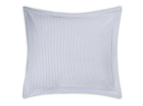 Matteo Azure Blue Euro Square Sham | Matouk at Fig Linens and Home