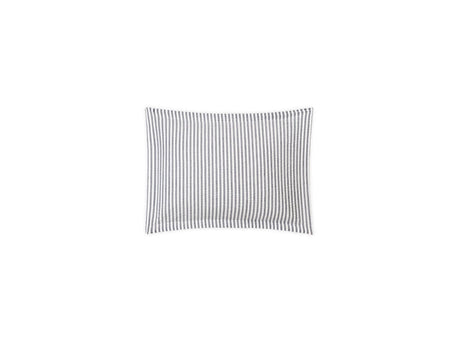 Matteo Seersucker Deep Navy Blue Boudoir Sham | Matouk at Fig Linens and Home
