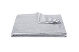 Matteo Seersucker Deep Navy Blue Coverlet | Matouk at Fig Linens and Home
