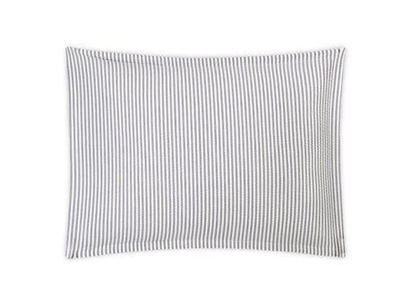 Matteo Seersucker Deep Navy Blue Pillow Sham | Matouk at Fig Linens and Home