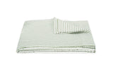 Matteo Seersucker Palm Green Coverlet | Matouk at Fig Linens and Home