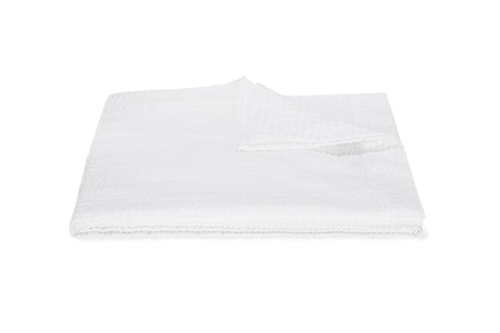 Matteo Seersucker White Coverlet | Matouk at Fig Linens and Home