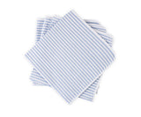 Matouk Matteo Seersucker Napkins in Azure Blue at Fig Linens and Home