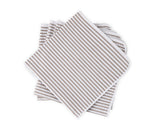 Matouk Matteo Seersucker Napkins in Bark at Fig Linens and Home