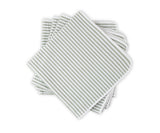 Matouk Matteo Seersucker Napkins in Palm Green at Fig Linens and Home