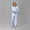 Matouk Matteo Seersucker Pajamas Azure Blue at Fig Linens and Home