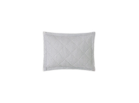 Matteo Deep Navy Blue Quilted Boudoir Sham | Matouk at Fig Linens and Home