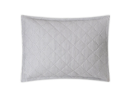 Matteo Deep Navy Blue Quilted Pillow Sham | Matouk at Fig Linens and Home