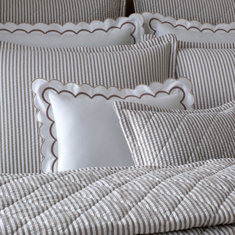 Matteo Quilted Bedding | Matouk at Fig Linens and Home - Lifestyle View 2