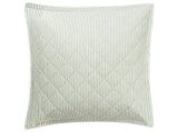 Matteo Palm Green Quilted Euro Sham | Matouk at Fig Linens and Home