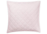 Matteo Pink Quilted Euro Sham | Matouk at Fig Linens and Home