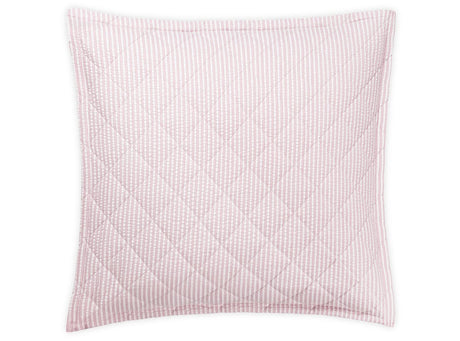 Matteo Pink Quilted Euro Sham | Matouk at Fig Linens and Home