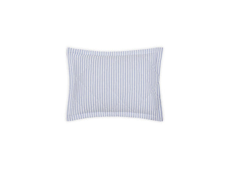 Matteo Azure Blue Quilted Boudoir Sham | Matouk at Fig Linens and Home