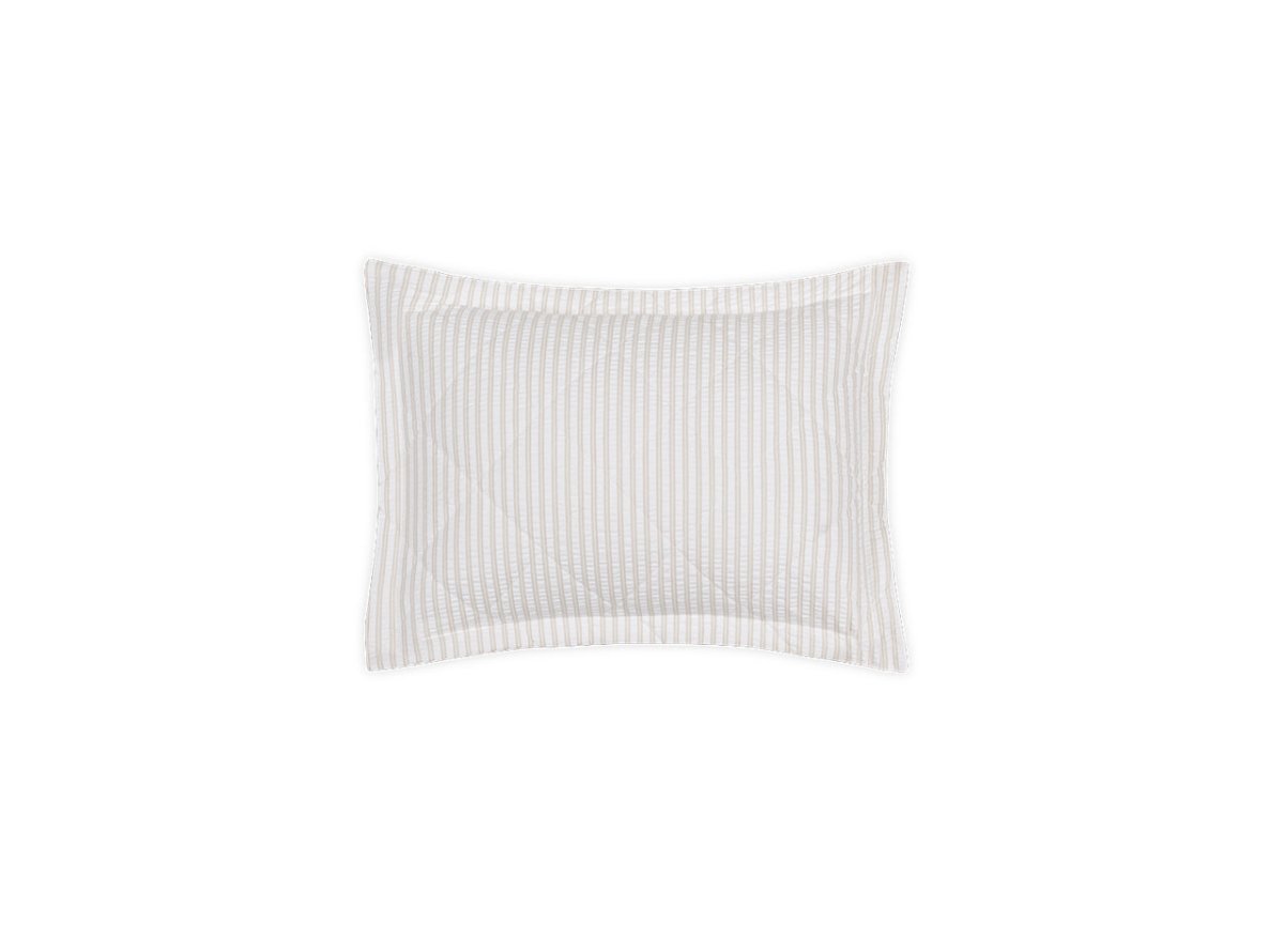 Matteo Natural Quilted Boudoir Sham | Matouk at Fig Linens and Home