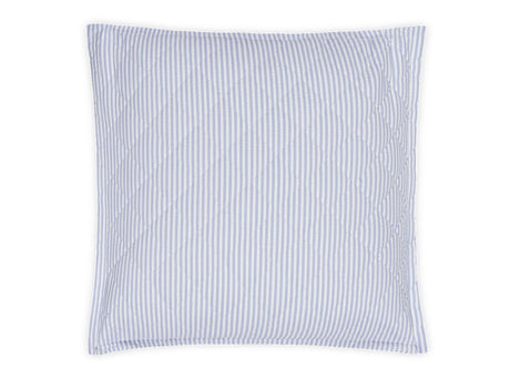 Matteo Azure Blue Quilted Euro Square Sham | Matouk at Fig Linens and Home