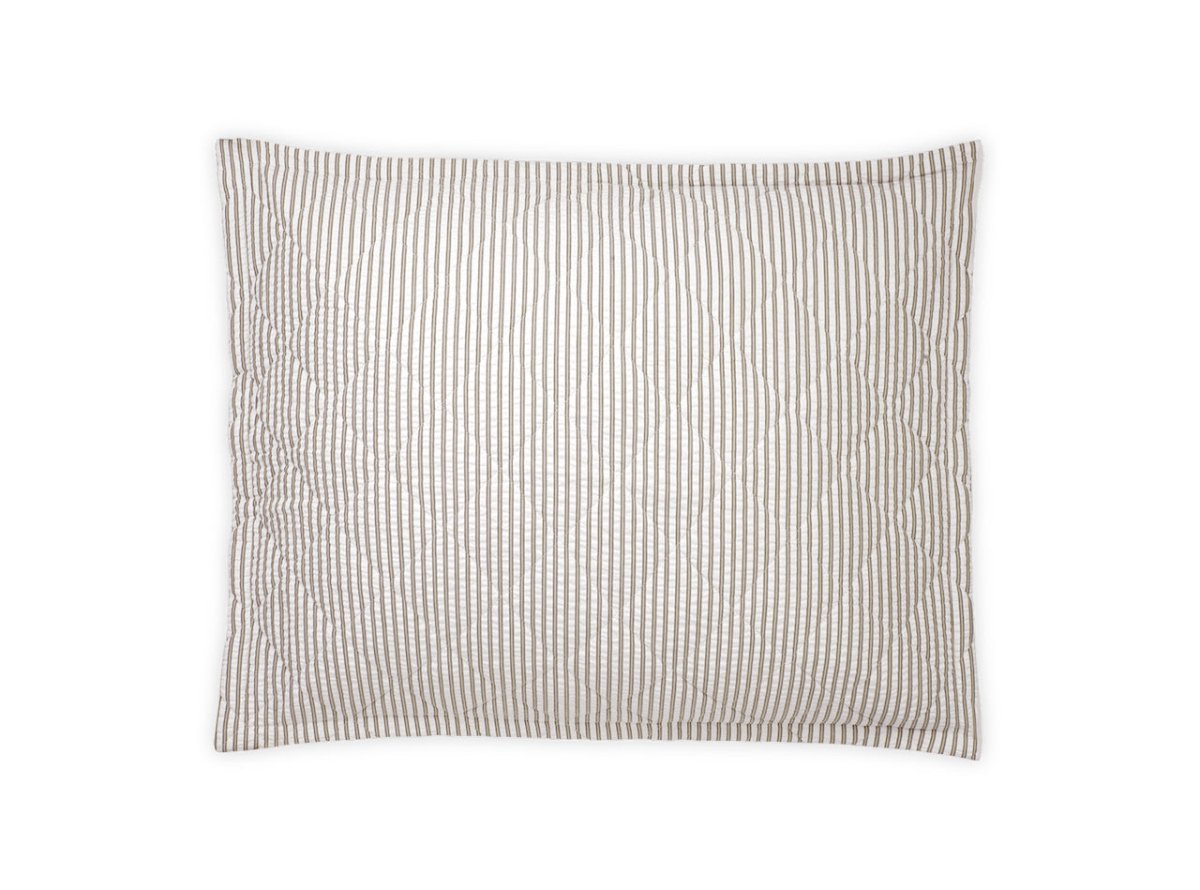 Matteo Bark Quilted Pillow Sham | Matouk at Fig Linens and Home