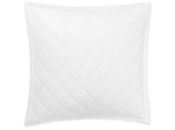 Matteo White Quilted Euro Sham | Matouk at Fig Linens and Home