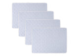 Matouk Matteo Quilted Placemats Azure at Fig Linens and Home