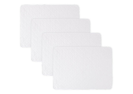 Matouk Matteo Quilted Placemats White at Fig Linens and Home