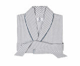 Bath Robe - Matteo Deep Navy Blue Robe by Matouk at Fig Linens and Home