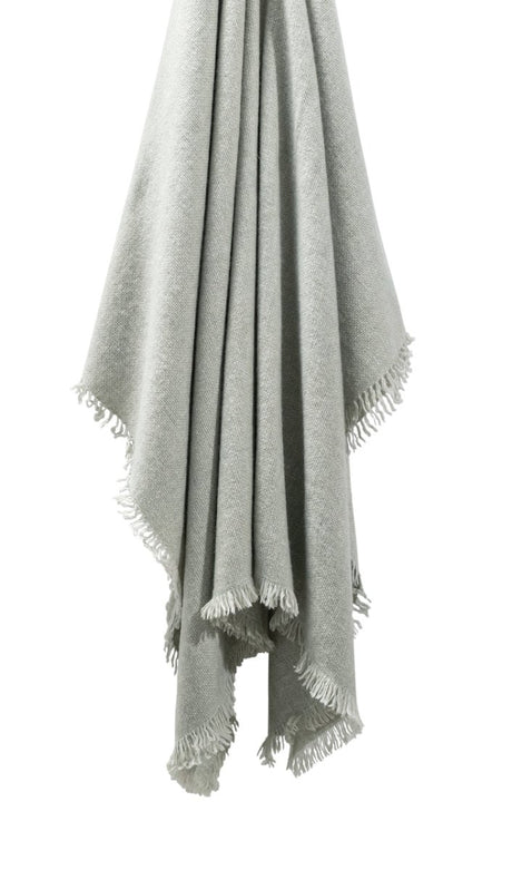 Cashmere Throw - Matouk Maya Celadon Throw at Fig Linens and Home - Hanging