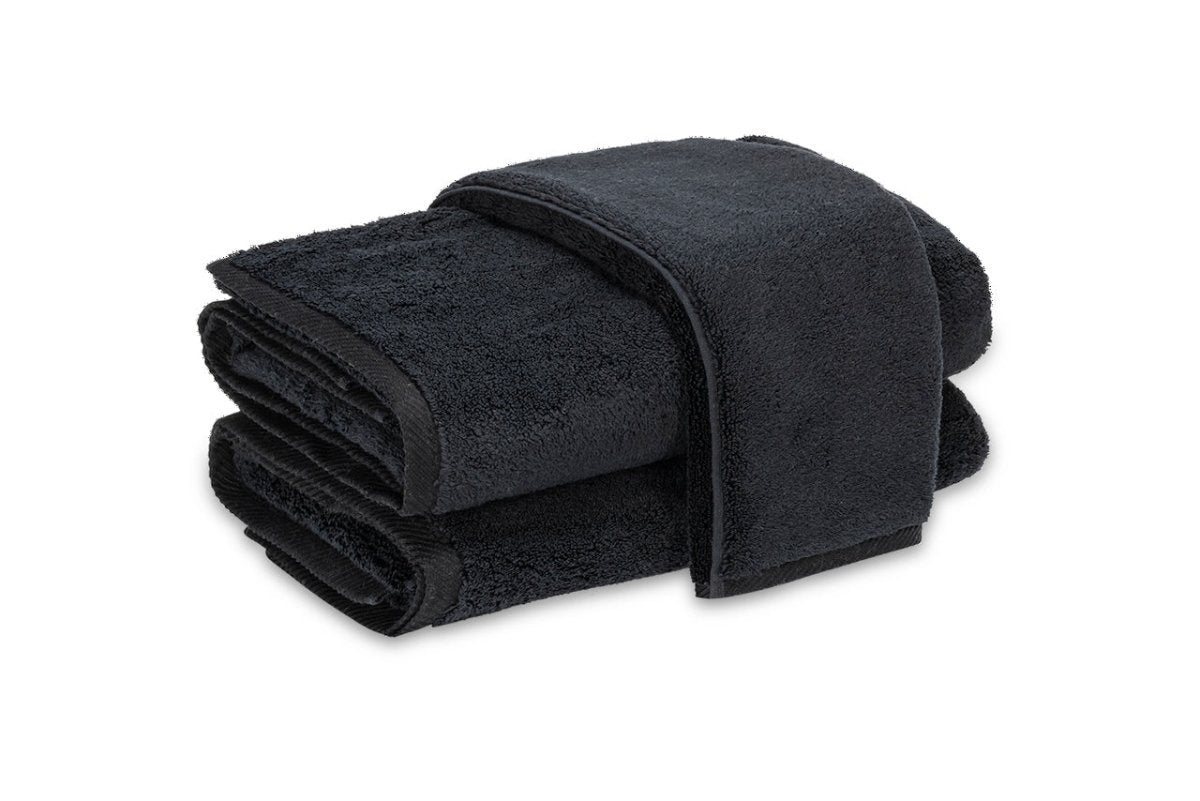 Matouk MIlagro Towels Black | Bath, Hand, Wash, Bath Sheet & Guest Towel Sizes