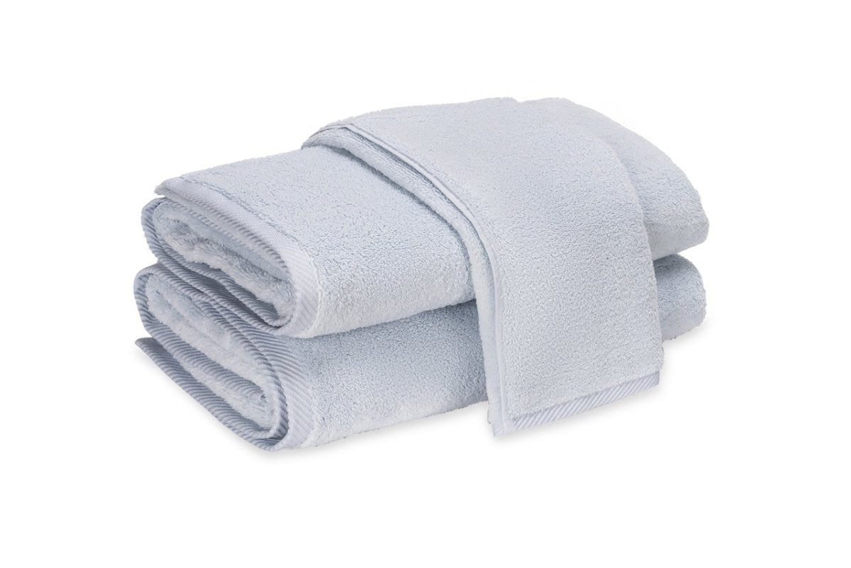 Matouk MIlagro Towels Light Blue | Bath, Hand, Wash, Bath Sheet & Guest Towel Sizes