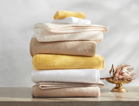 Matouk Milagro Cotton Towels at Fig Linens and Home - Terry Towels in Neutral Shades