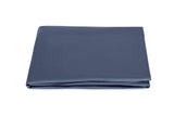Matouk Milano Steel Blue Cotton Percale Fitted Bed Sheet - Fig Linens and Home