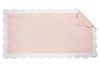 Beach Towel - Neptune Pool Towel 36 x 70 Blush and White by Matouk Schumacher - Full View
