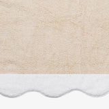 Beach Towel - Neptune Pool Towel 36 x 70 Sand and White by Matouk Schumacher - Swatch