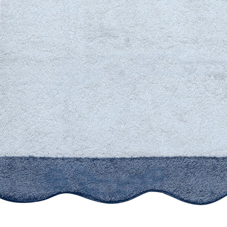 Beach Towel - Neptune Pool Towel 36 x 70 Light Blue and Sea by Matouk Schumacher - Swatch