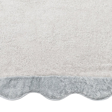 Beach Towel - Neptune Pool Towel 36 x 70 Pearl and Pool by Matouk Schumacher - Swatch