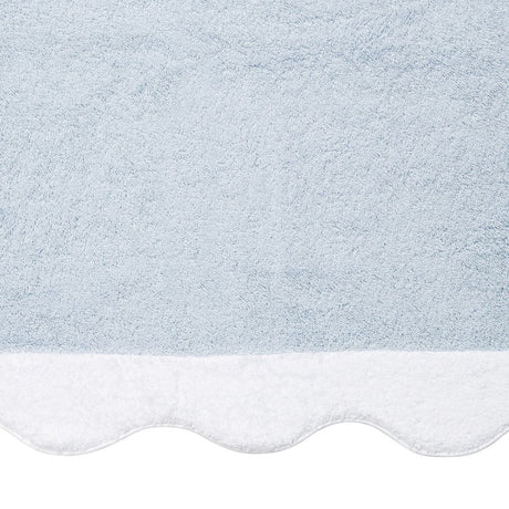 Beach Towel - Neptune Pool Towel 36 x 70 Light Blue and White by Matouk Schumacher
