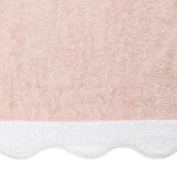 Beach Towel - Neptune Pool Towel 36 x 70 Blush and White by Matouk Schumacher - Swatch