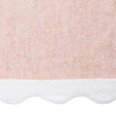 Beach Towel - Neptune Pool Towel 36 x 70 Blush and White by Matouk Schumacher - Swatch