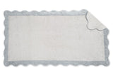 Beach Towel - Neptune Pool Towel 36 x 70 Pearl and Pool by Matouk Schumacher - Full View