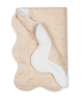 Beach Towel - Neptune Pool Towel 36 x 70 Sand and White by Matouk Schumacher - View 2