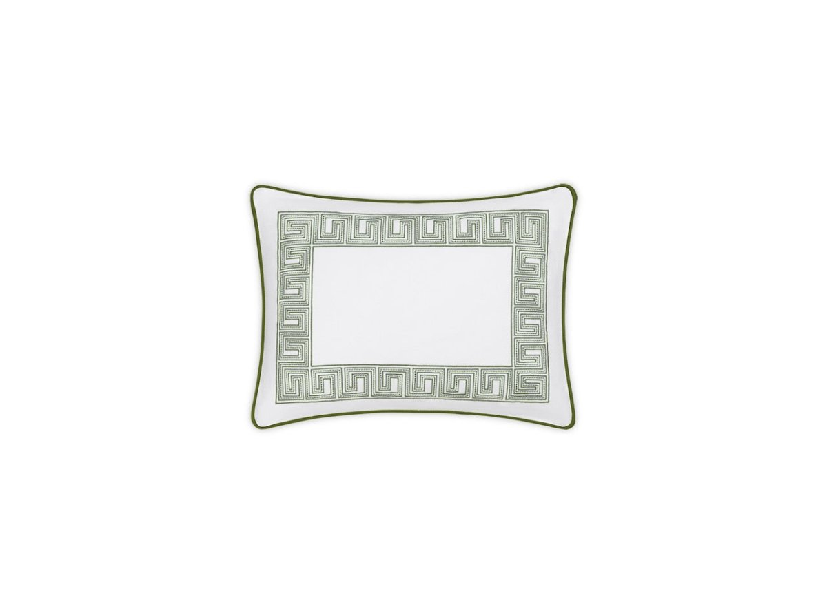 Matouk Ophelia Pique Boudoir Sham 12 x 16 - Fig Linens and Home - Clover