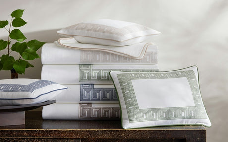 Ophelia Pique Bedding Stack of Colors | Matouk at Fig Linens and Home