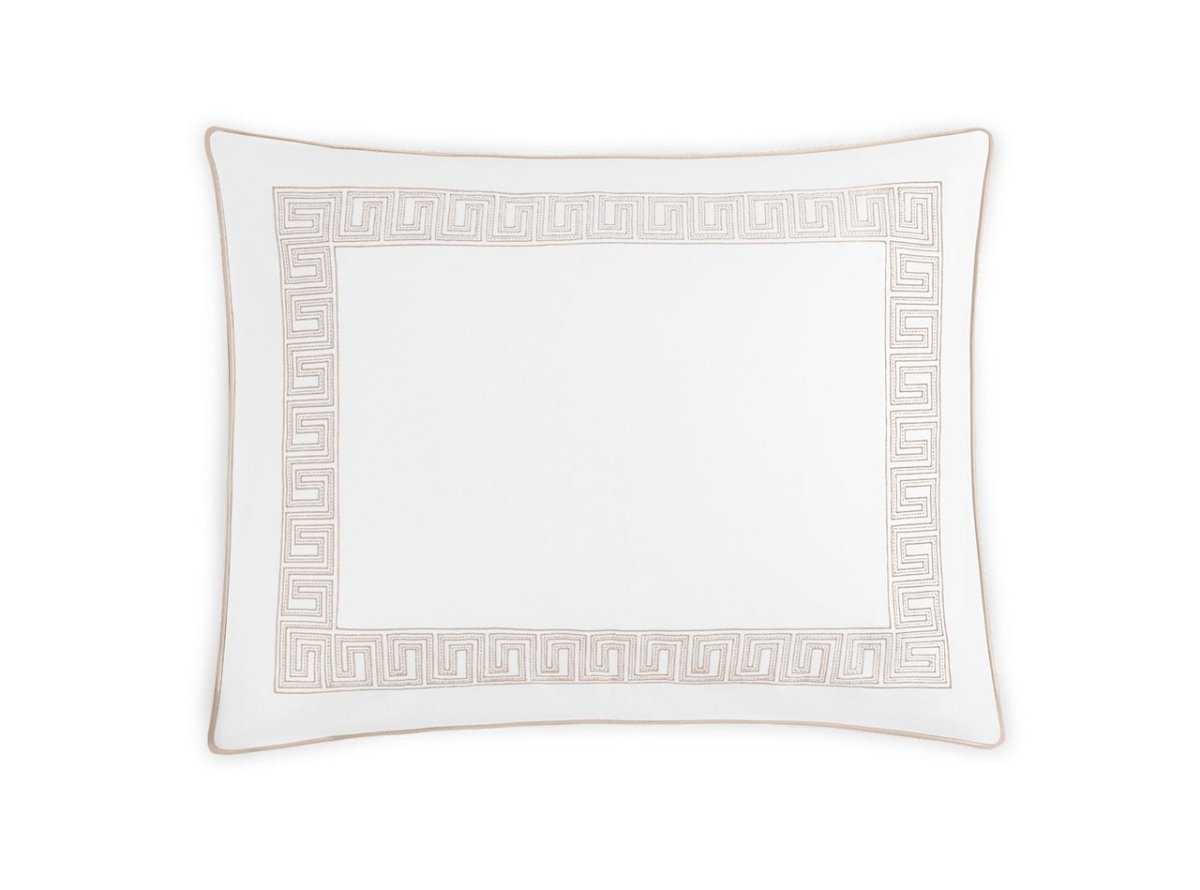 Matouk Ophelia Pique Standard Sham 21 x 27 - Fig Linens and Home - Dune