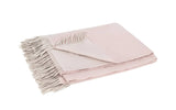100% Cashmere Throw - Matouk Paley Slipper and Oyster Blanket at Fig Linens and Home