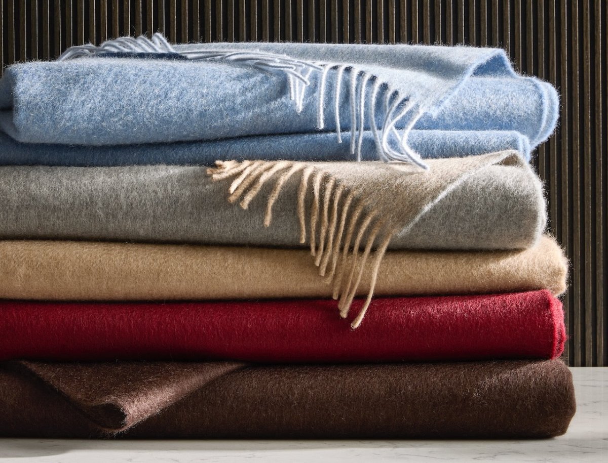 Paley Cashmere Throw by Matouk at Fig Linens and Home