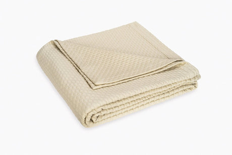 Perla Coverlet by Matouk in Almond at Fig Linens and Home
