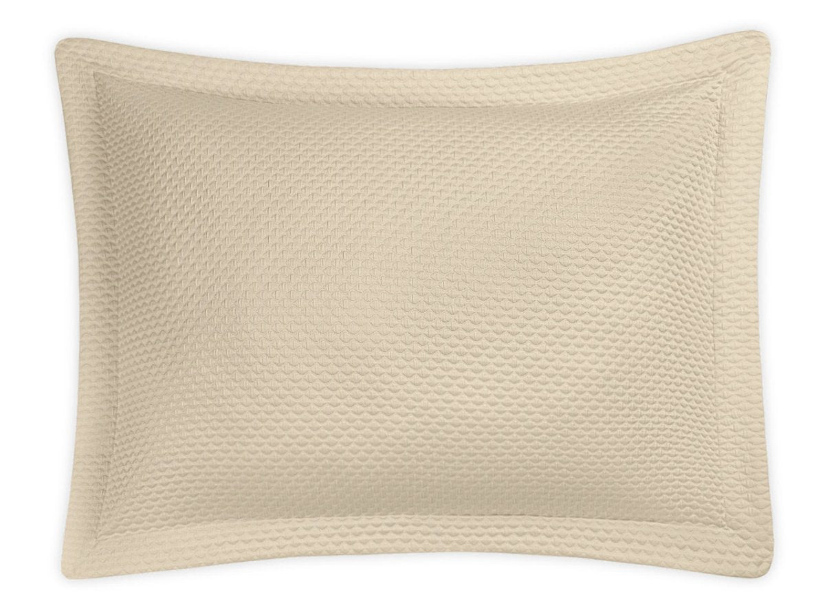 Oversized Euro Sham - Perla Sham by Matouk in Almond at Fig Linens and Home