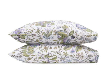 Pomegranate Bedding by Matouk | Schumacher Lilac King Cases Pair at FIG LINENS AND HOME 35