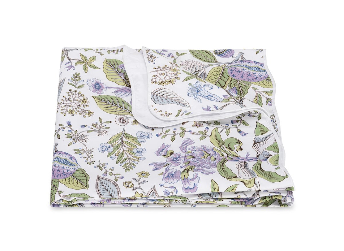 Pomegranate Bedding by Matouk | Schumacher Lilac King Duvet Cover at FIG LINENS AND HOME 29