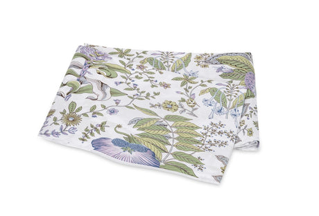 Pomegranate Bedding by Matouk | Schumacher Lilac King Flat Sheet at FIG LINENS AND HOME 30