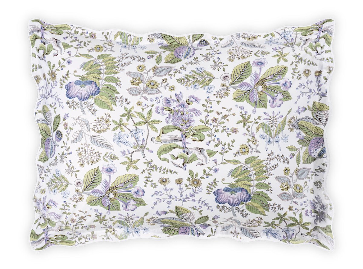 Pomegranate Bedding by Matouk | Schumacher Lilac Oversize Euro King Sham at FIG LINENS AND HOME 34