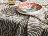 Regine Coconut Tablecloths | Matouk Schumacher - Lifestyle view with placemat & napkin
